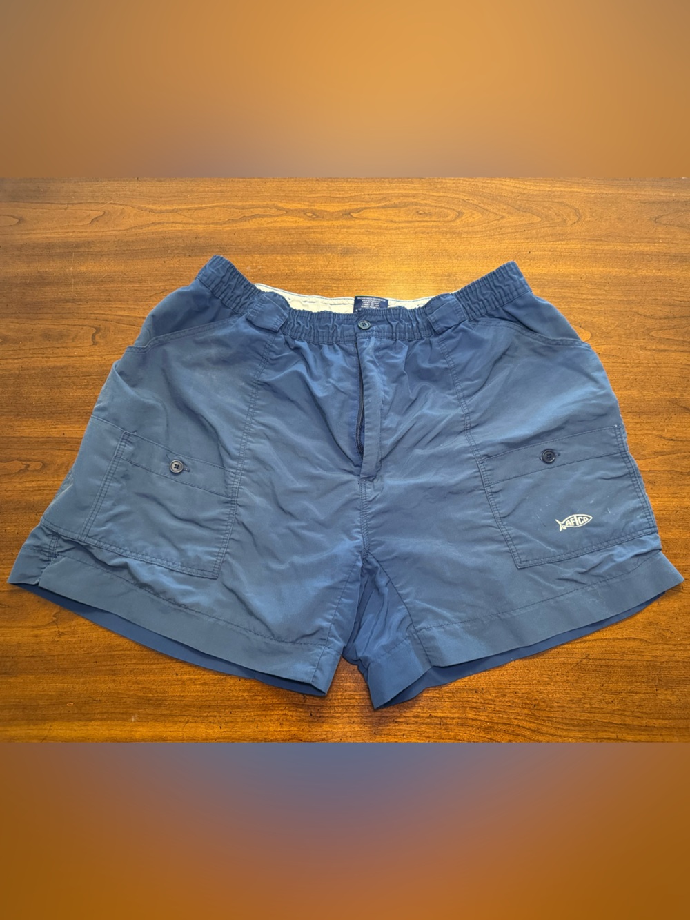 Aftco Men’s Original Fishing Shorts – Blue – Size 40